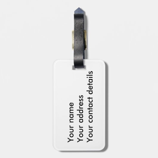 Scottie dog met hart bagagelabel (Achterkant verticaal)