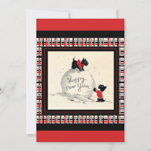 Scottie Dog New Years Party Uitnodiging