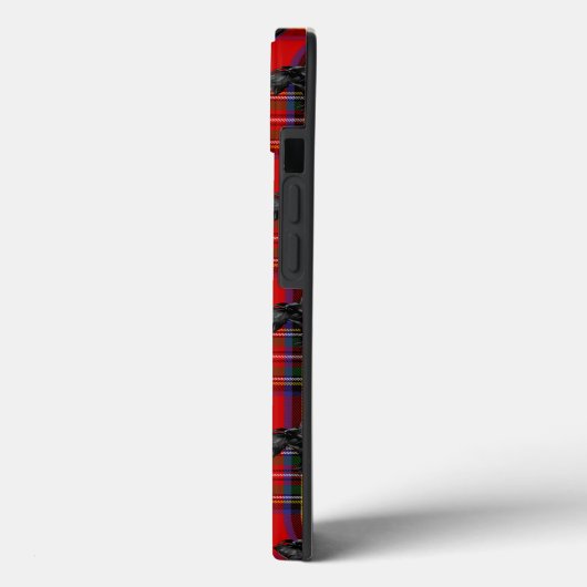 Scottie Dog on Red Scottish Tartan Case-Mate iPhone Case (Achterkant / Links)