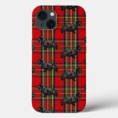 Scottie Dog on Red Scottish Tartan Case-Mate iPhone Case (Achterkant)