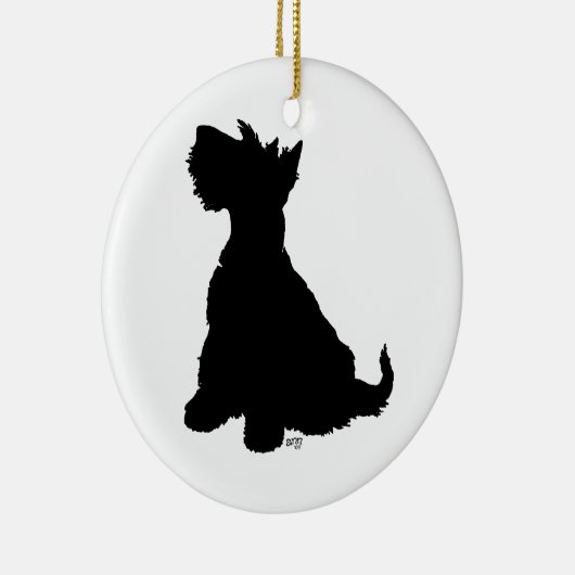Scottie Dog Ornament (Rechts)