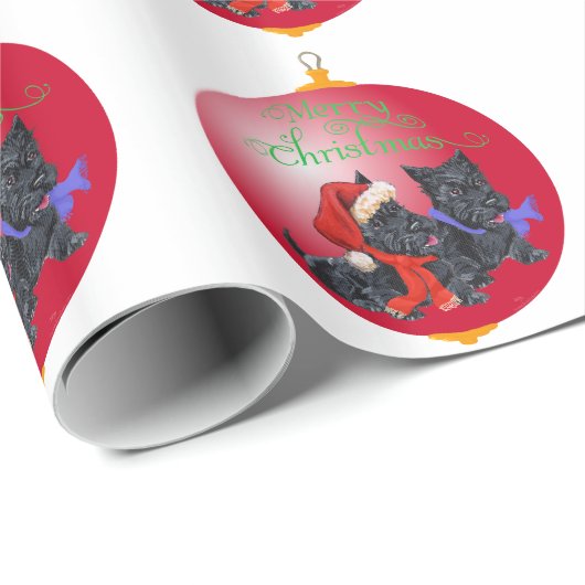 Scottie Dog Ornament Cadeaupapier (Rol Hoek)
