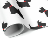 Scottie Dog Pattern Cadeaupapier (Rol Hoek)