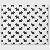 Scottie Dog Pattern Cadeaupapier (Vlak)