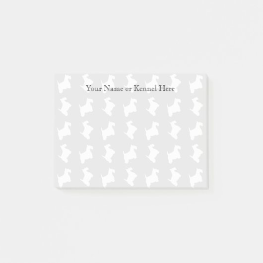 Scottie Dog Personaliseren Post-it® Notes (Voorkant)