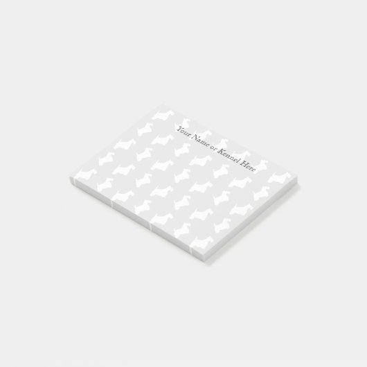Scottie Dog Personaliseren Post-it® Notes (Schuin)