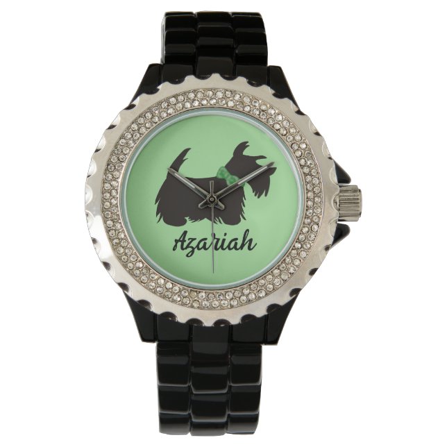 Scottie dog Personalized Watch Horloge (Voorkant)