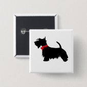 Scottie dog pin Button badge (Voorkant /achterkant)