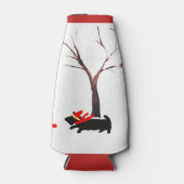 Scottie Dog Robin Cute Flesjeskoeler (Voorkant)