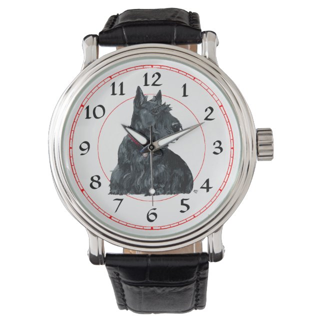 Scottie Dog Rocks Around Horloge (Voorkant)