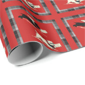 Scottie Dog, Schotse terriër zwart en wit Cadeaupapier (Rol Hoek)