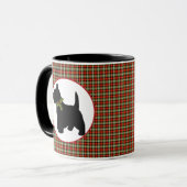 Scottie Dog Scotch Pset Kerstmis Mok (Voorkant links)