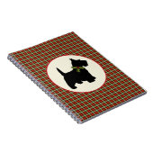 Scottie Dog Scotch Pset Kerstmis Notitieboek (Rechterzijde)