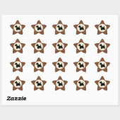 Scottie Dog Scotch Pset Kerstmis Ster Sticker (Vel)