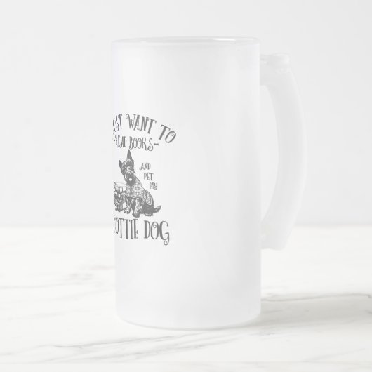 Scottie Dog Scottish Terrier Matglas Bierpul (Voorkant rechts)