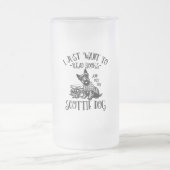 Scottie Dog Scottish Terrier Matglas Bierpul (Center)