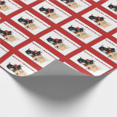 Scottie Dog, Scottish Terrier Merry Kerstmis Cadeaupapier (Hoek)