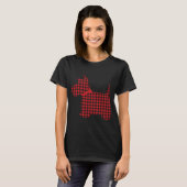 Scottie Dog Scottish Terrier Red Buffalo Pla T-shirt (Voorkant volledig)