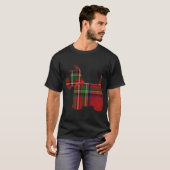 Scottie Dog Scottish Terrier Royal Stewart Tartan T-shirt (Voorkant volledig)