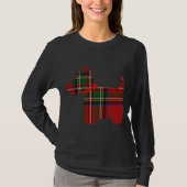 Scottie Dog Scottish Terrier Royal Stewart Tartan T-shirt (Voorkant)