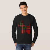 Scottie Dog Scottish Terrier Royal Stewart Tartan T-shirt (Voorkant volledig)