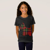 Scottie Dog Scottish Terrier Royal Stewart Tartan T-shirt (Voorkant volledig)