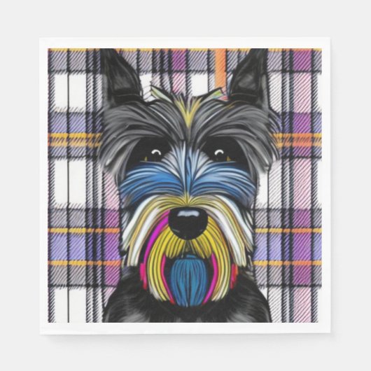 Scottie Dog Servet (Voorkant)