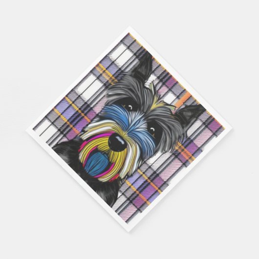 Scottie Dog Servet (Hoek)