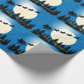 Scottie Dog Sleigh Cadeaupapier (Hoek)