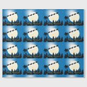 Scottie Dog Sleigh Cadeaupapier (Vlak)