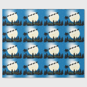 Scottie Dog Sleigh Cadeaupapier