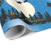 Scottie Dog Sleigh Cadeaupapier (Rol Hoek)