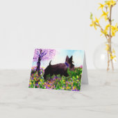 Scottie Dog 'Spring Walk' Kaart (Gele Bloem)