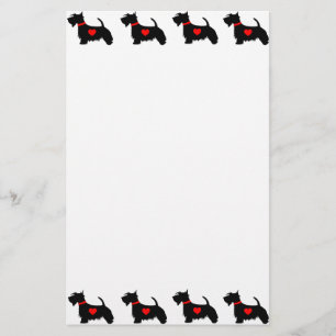 Scottie Dog Stationery Briefpapier