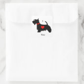 Scottie dog stickers - Ik hou van je (Tas)