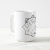 Scottie Dog Strand Koffiemok (Voorkant links)