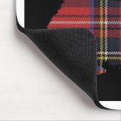 Scottie Dog Tartan Muismat (Hoek)