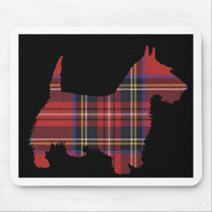Scottie Dog Tartan Muismat