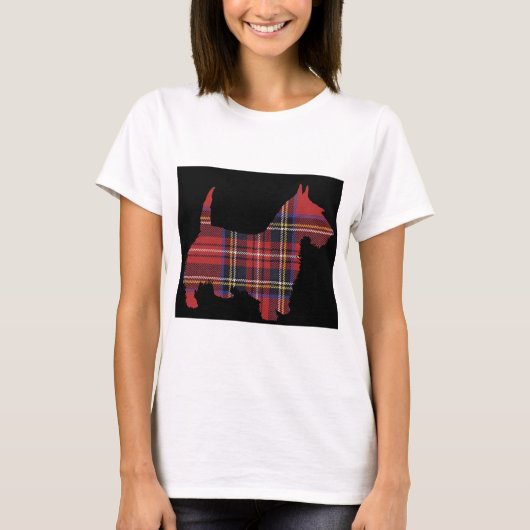 Scottie Dog Tartan T-shirt (Voorkant)