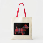Scottie Dog Tartan Tote Bag (Voorkant)