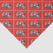Scottie dog uit 1950 in rood tissuepapier (Detail)