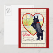 Scottie dog Valentijn Scottish Terrier Feestdagenkaart (Voorkant / Achterkant)