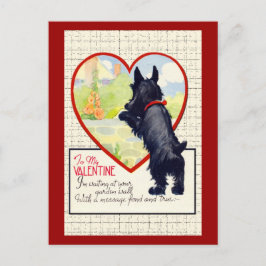 Scottie dog Valentine Scottish Terrier Feestdagenkaart