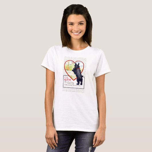 Scottie dog Valentine Scottish Terrier T-shirt (Voorkant volledig)