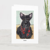 Scottie Dog verjaardagskaart Personaliseren Kaart (Achterkant)