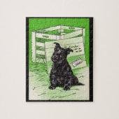 Scottie dog via speciale levering legpuzzel (Verticaal)