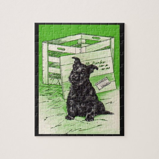 Scottie dog via speciale levering legpuzzel (Verticaal)