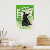 Scottie dog via speciale levering poster (Keuken)