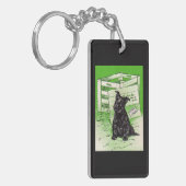 Scottie dog via speciale levering sleutelhanger (Voorkant Links)