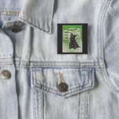 Scottie dog via speciale levering vierkante button 5,1 cm (In situ)